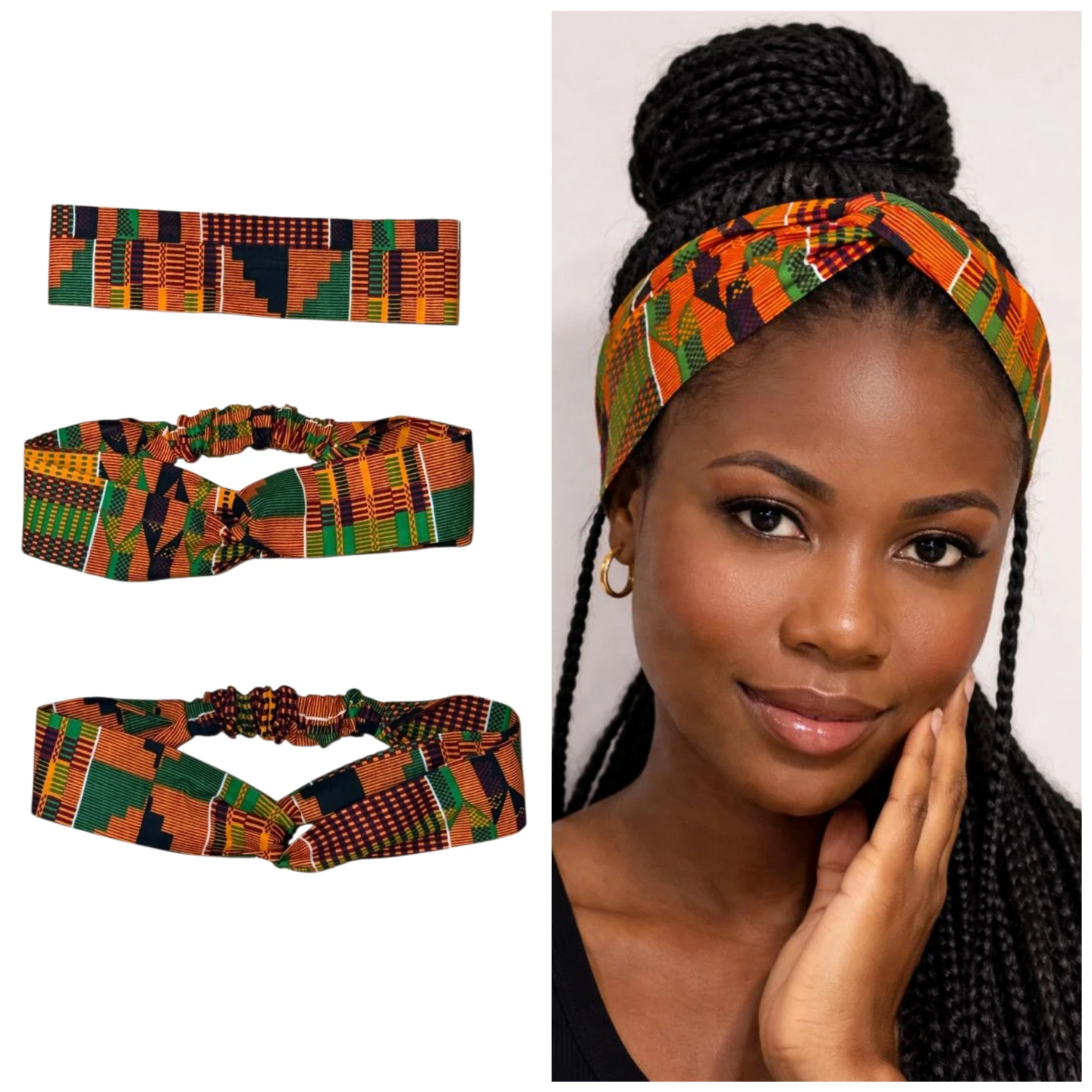 Kente Print Headband