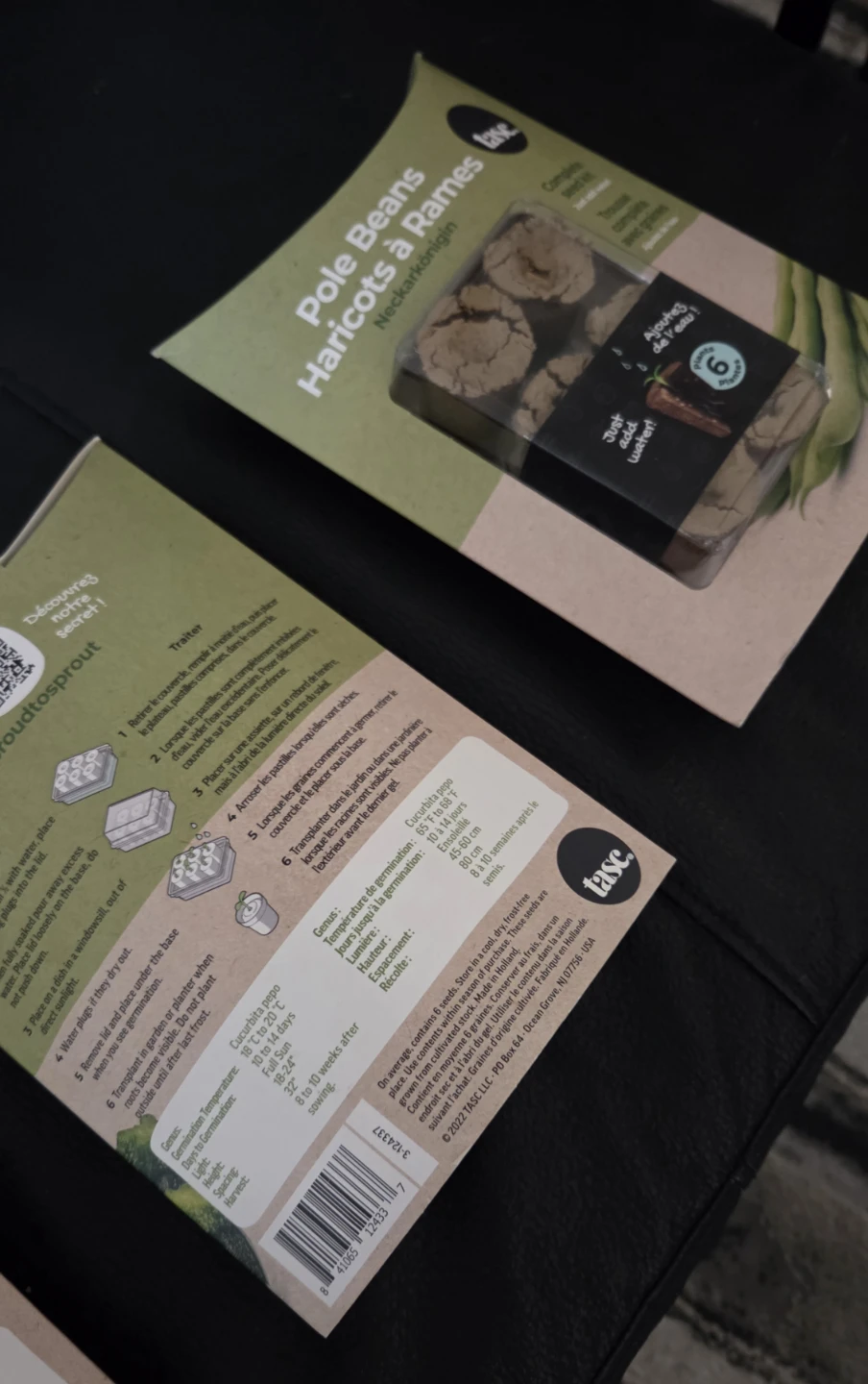 Tasc Seed Kits (Zucchini, Cucumber & Pole Beans) - photo 3