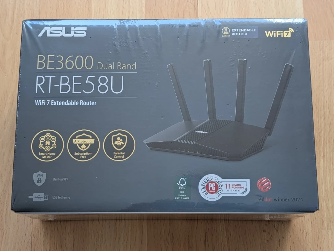 ASUS RT-BE58U WiFi 7 Extendable Router - photo 2