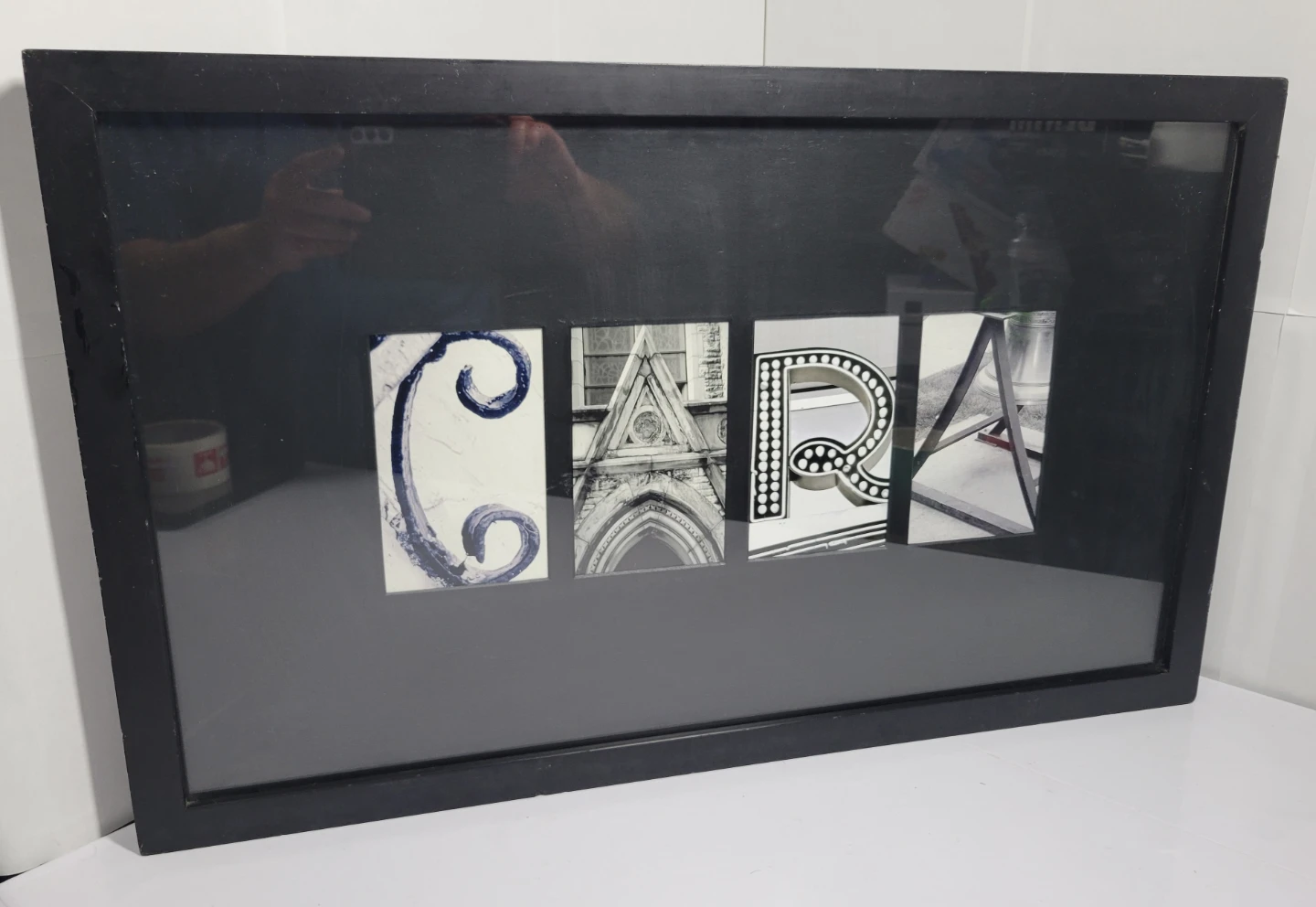 Framed "CARA" Monogram Art Print