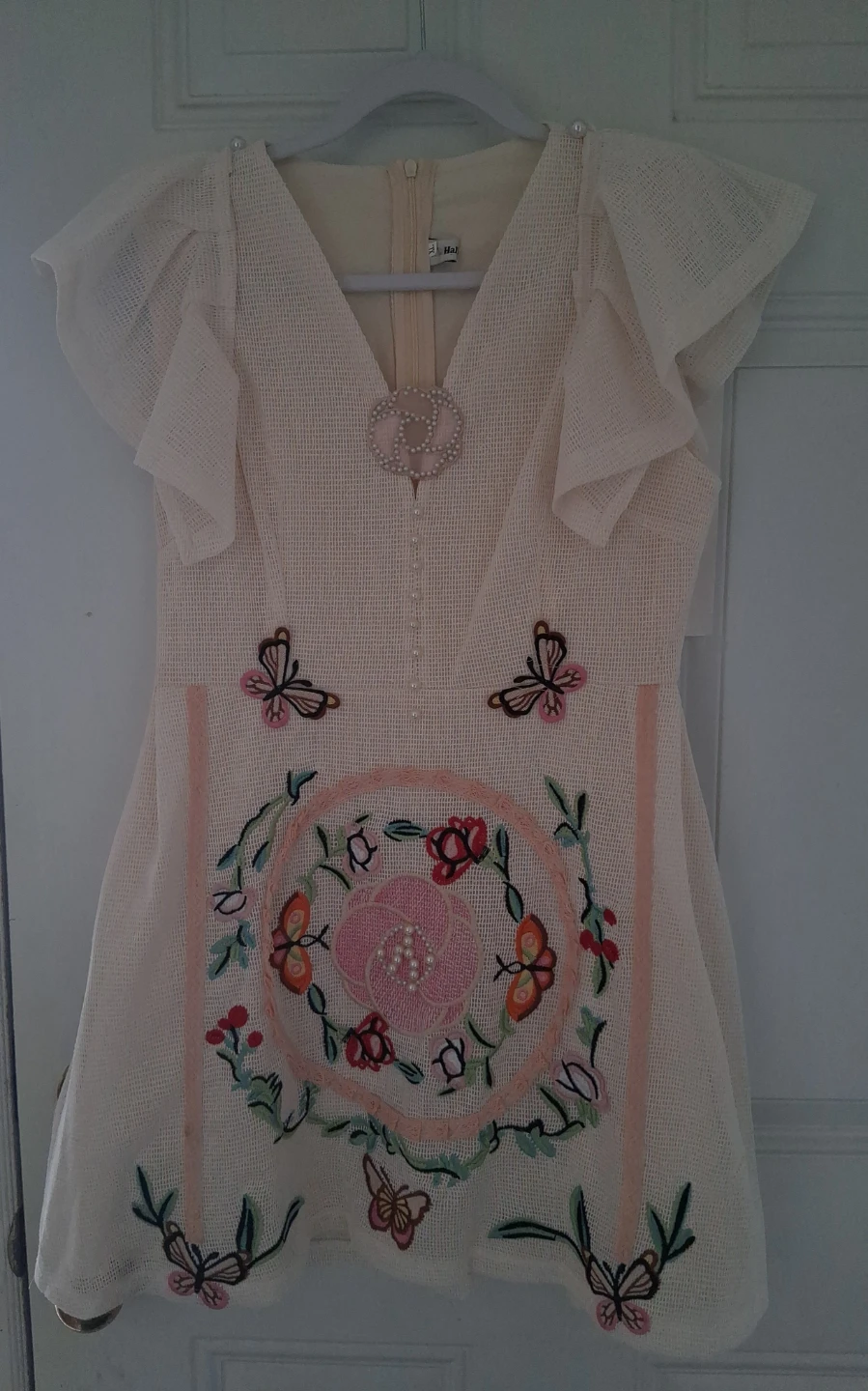 Lily & Hall Dress - Cream - XL (fits S)