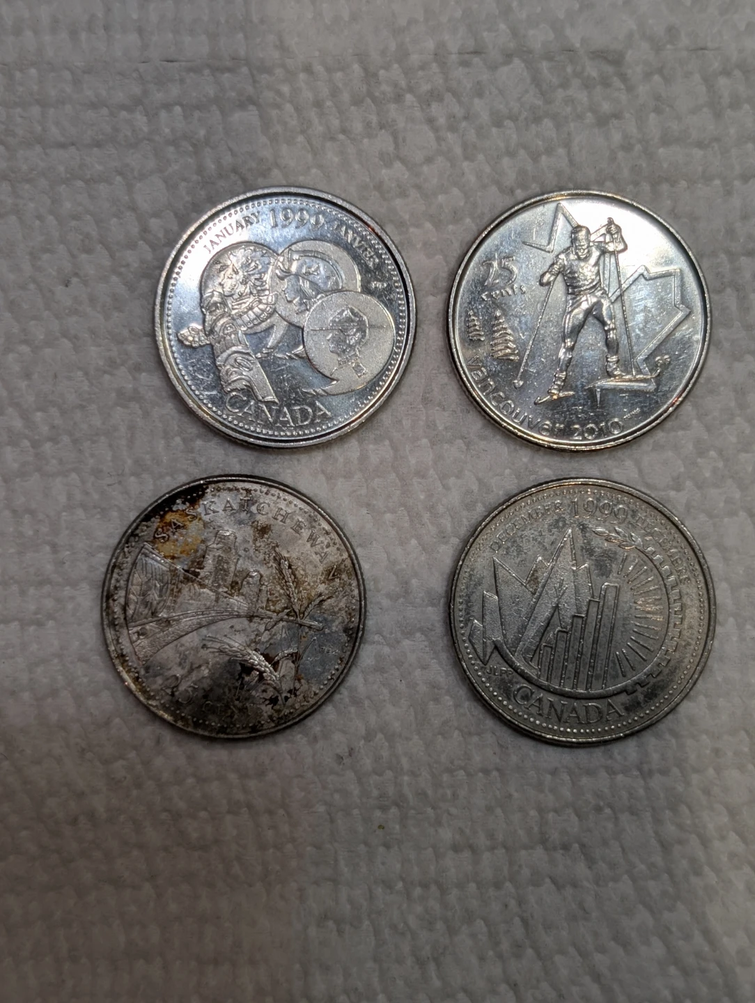 Canada 25 Cent 4 Millennium Coins  Commemorative Designs - photo 2