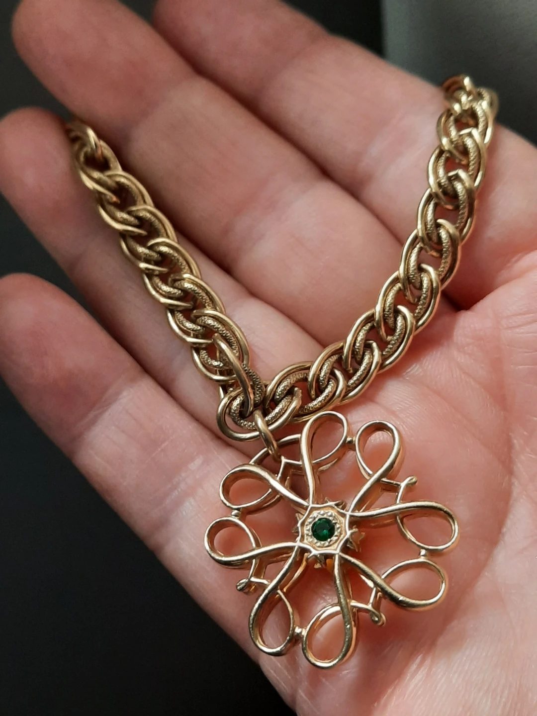 12karat gold filled bracelet  with big charm - photo 4