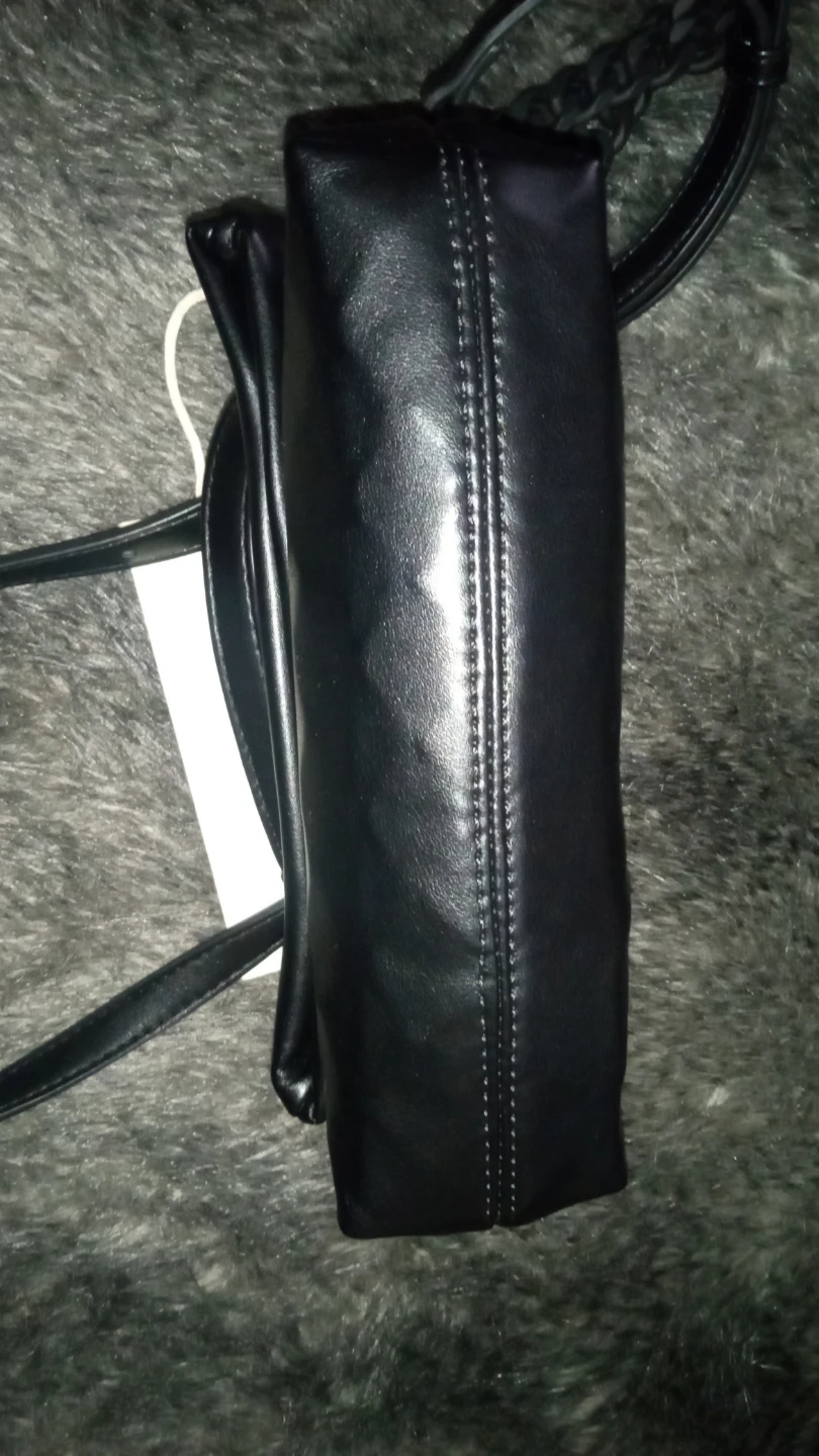 Madison West Black Real Leather Chain Shoulder Bag - photo 4