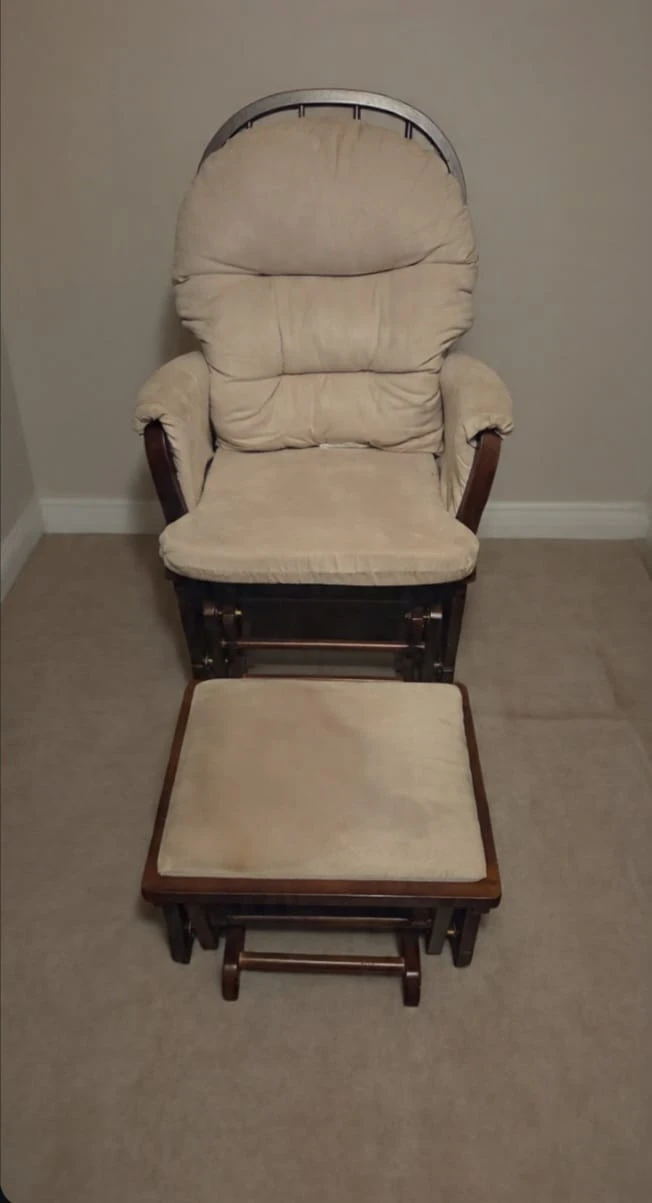 Glider Chair and Ottoman Set