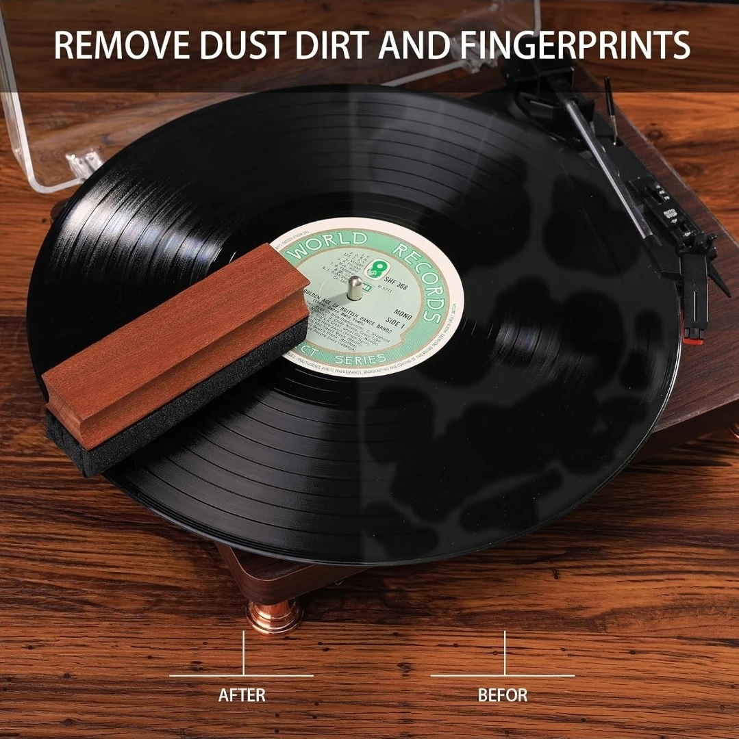 Mopiano Vinyl Record Cleaning Kit 6in1 LP Cleaner Velvet Brush - photo 4
