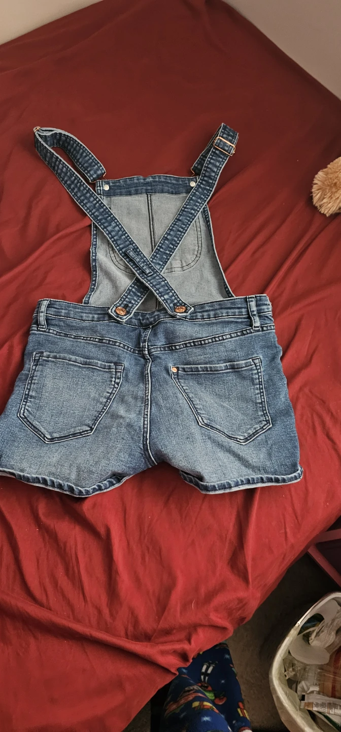 Denim Short Overalls - photo 3