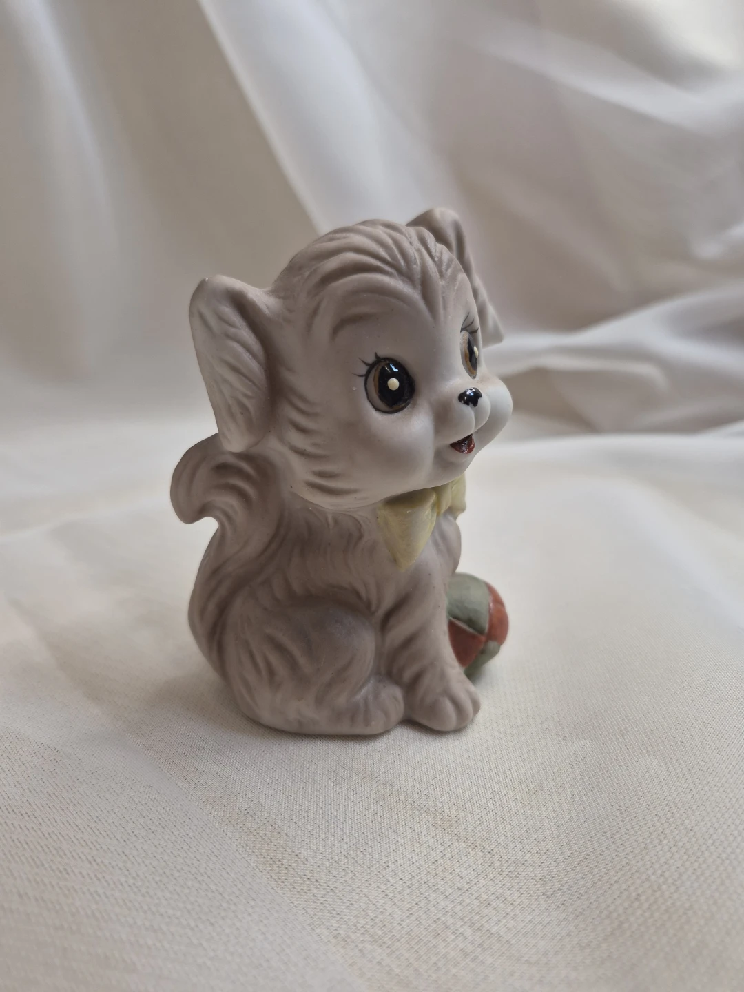 So Cute 3 1/2" Vintage Porcelain Puppy - photo 5