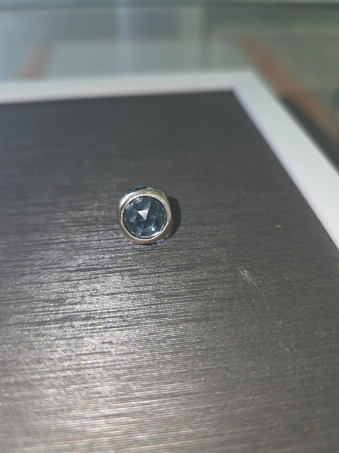 Sterling Silver Blue Gemstone Charm Bead