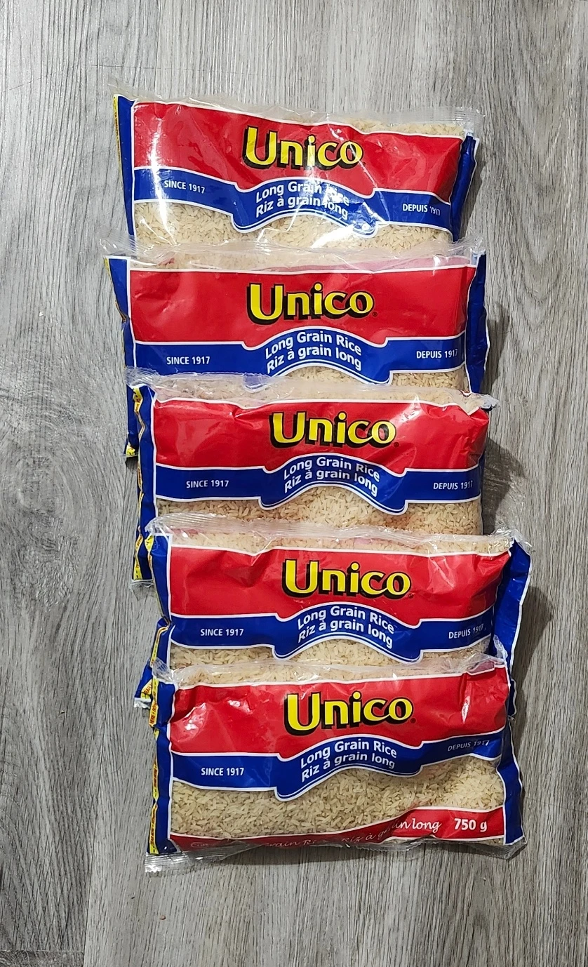 Unico Long Grain Rice (5 x 750g Bags)
