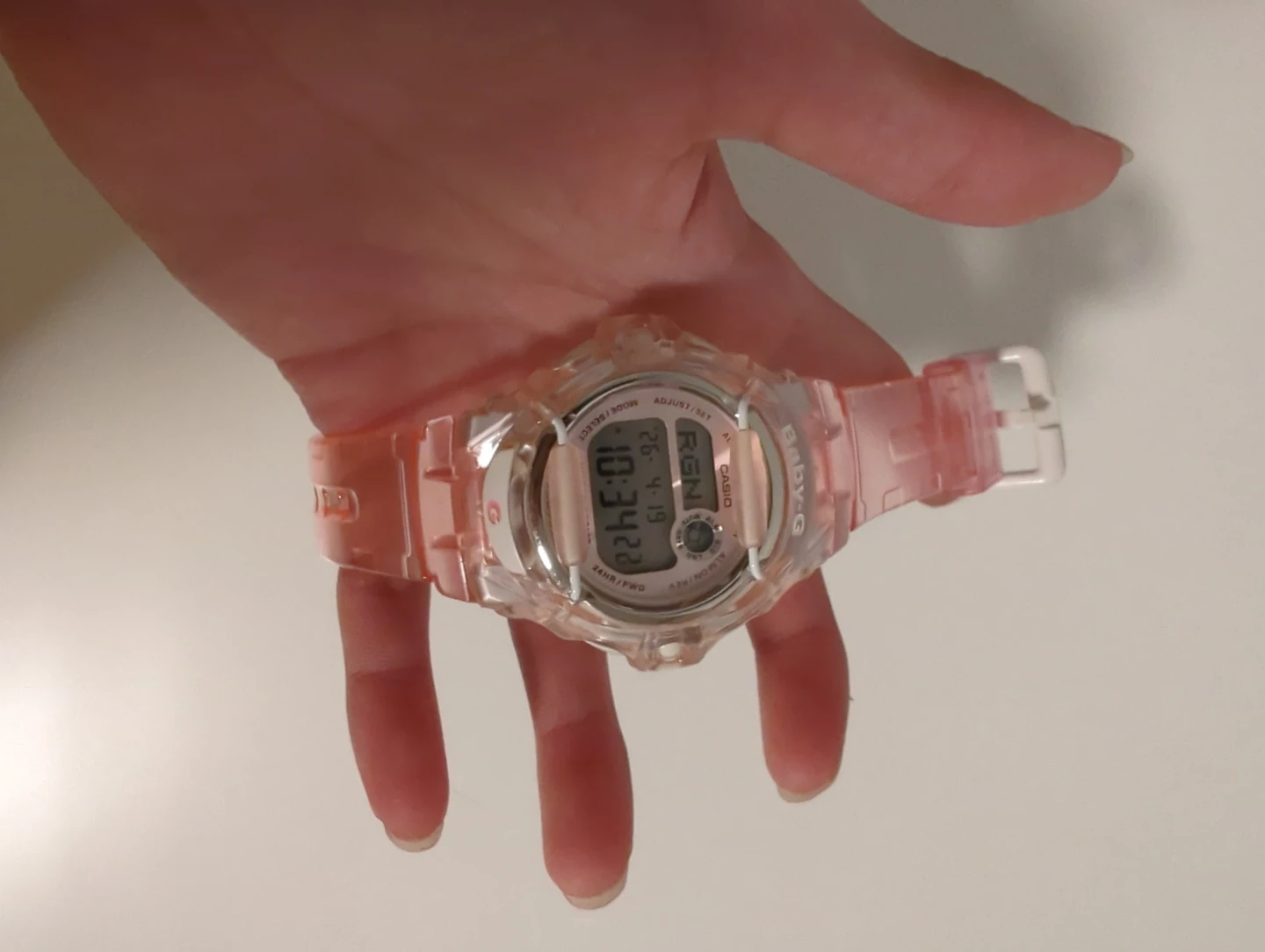 Baby-G Clear Pink Digital Watch