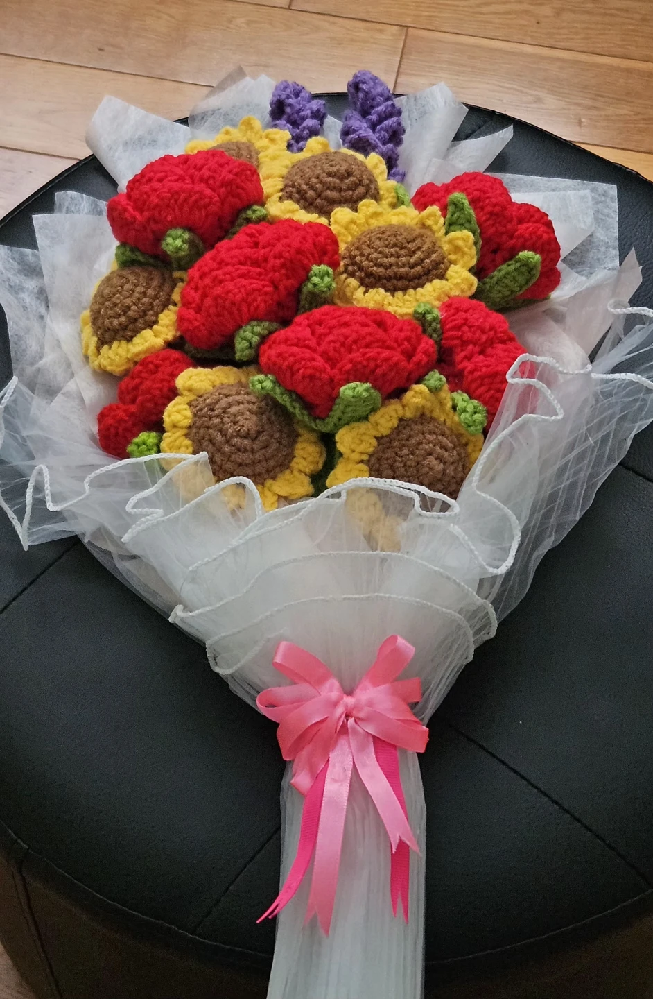 Handmade Crochet Flower Bouquet
