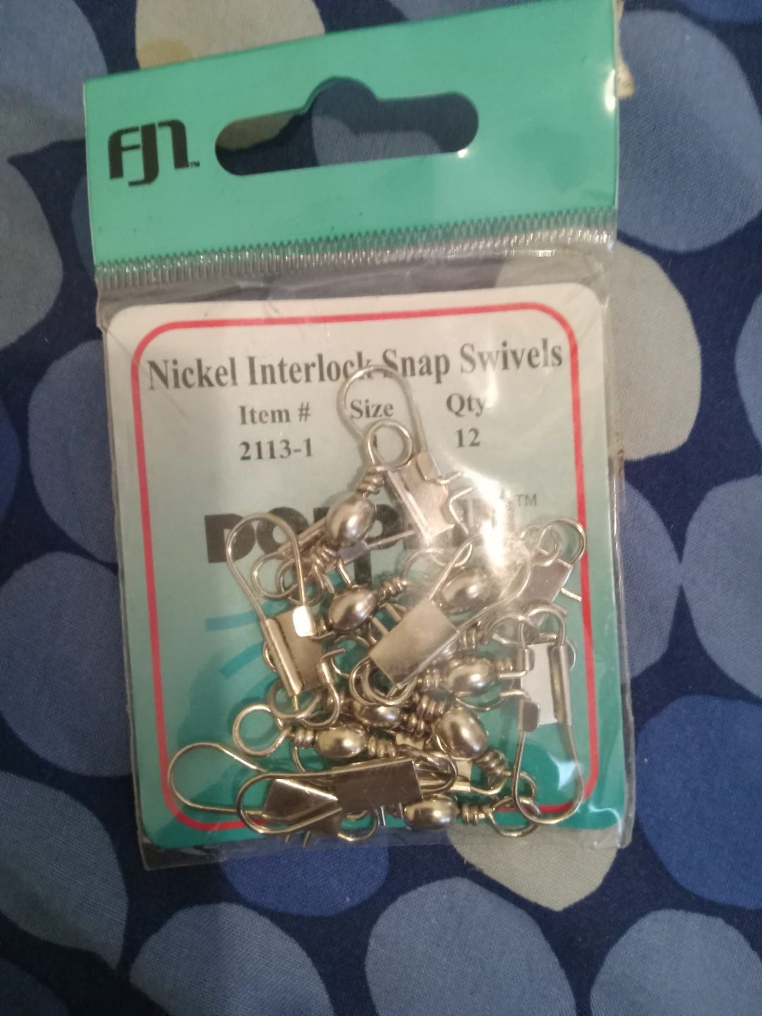 FN Nickel Interlock Snap Swivels - Qty 12