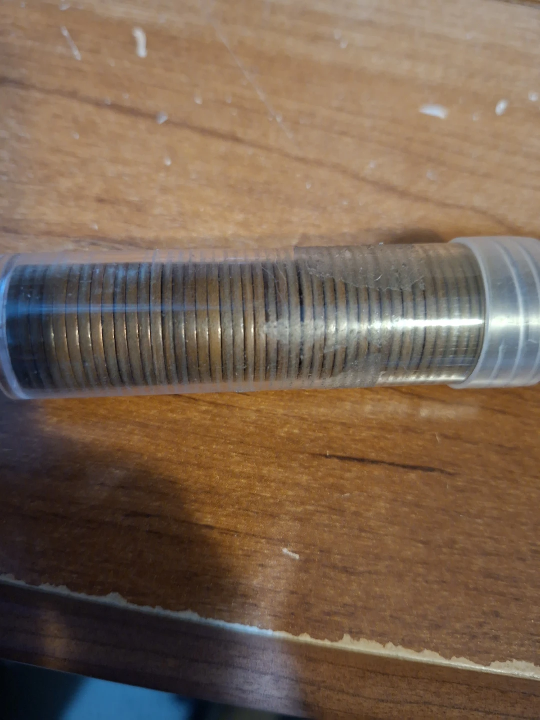 1955 Canadian Pennies Roll all same year inside - photo 3