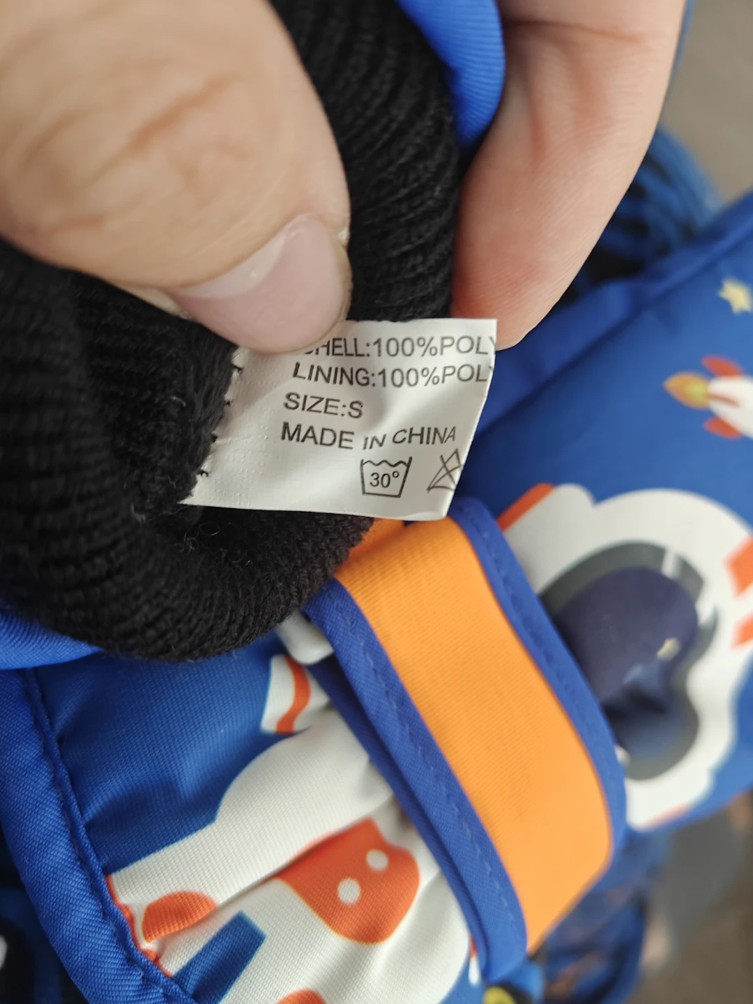 Kids Astronaut Themed Winter Gloves Size S - photo 2