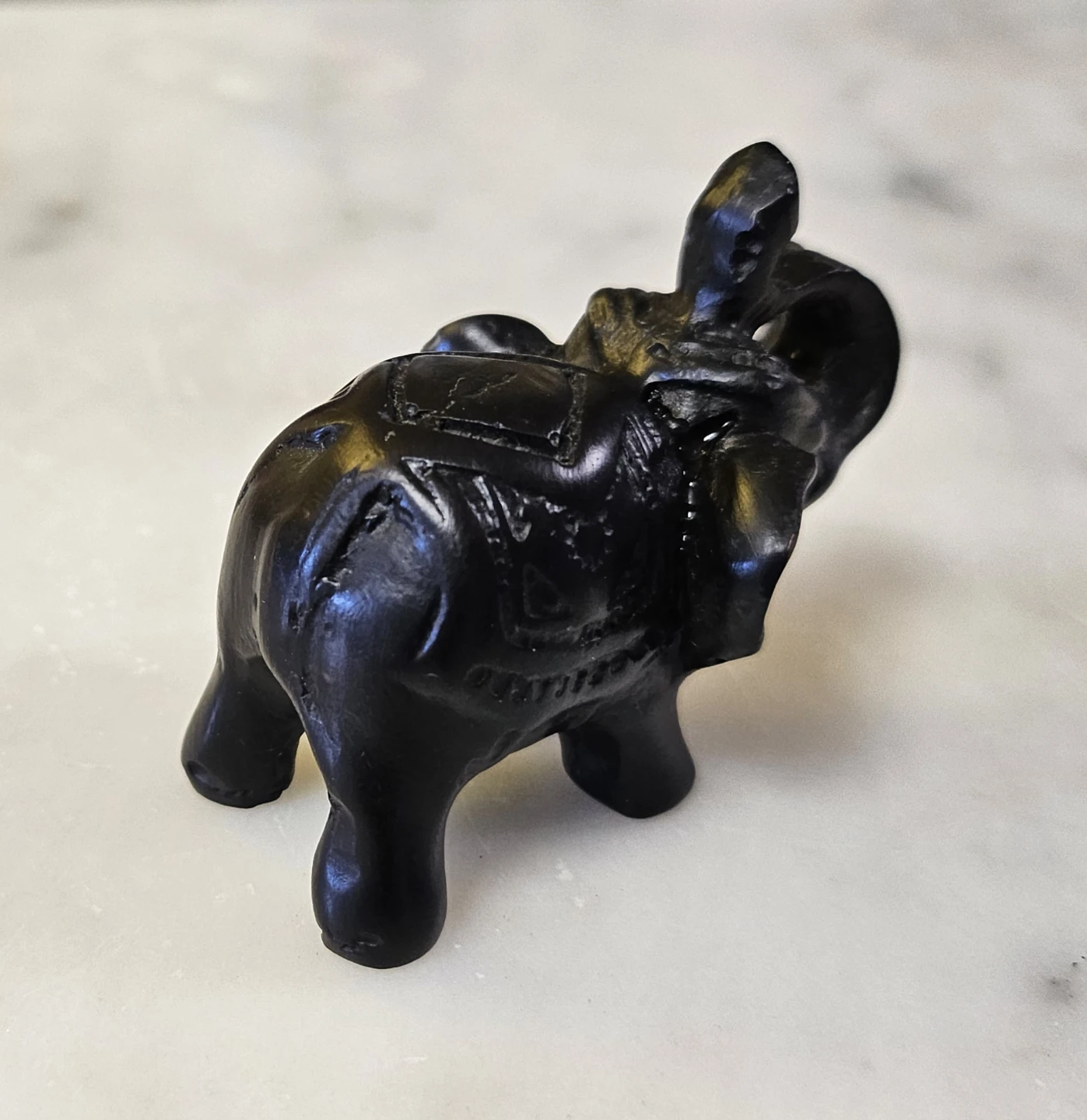 Black Elephant Figurine - photo 2