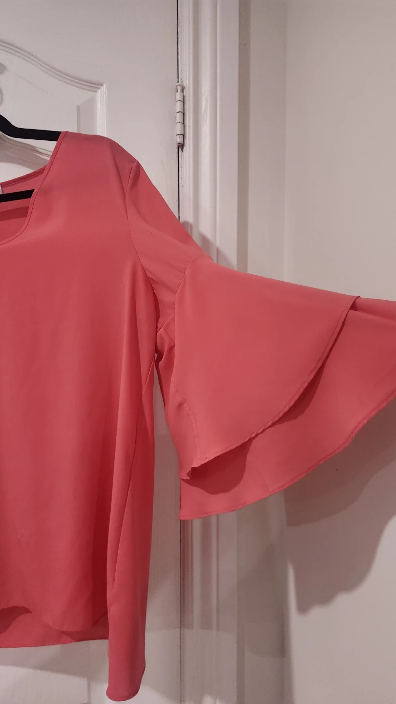 Calvin Klein Coral Bell Sleeve Blouse - photo 3