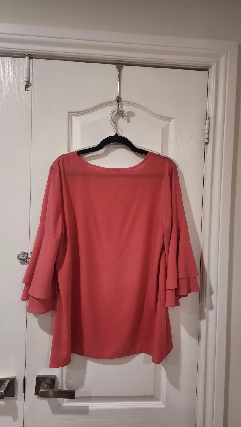 Calvin Klein Coral Bell Sleeve Blouse - photo 4