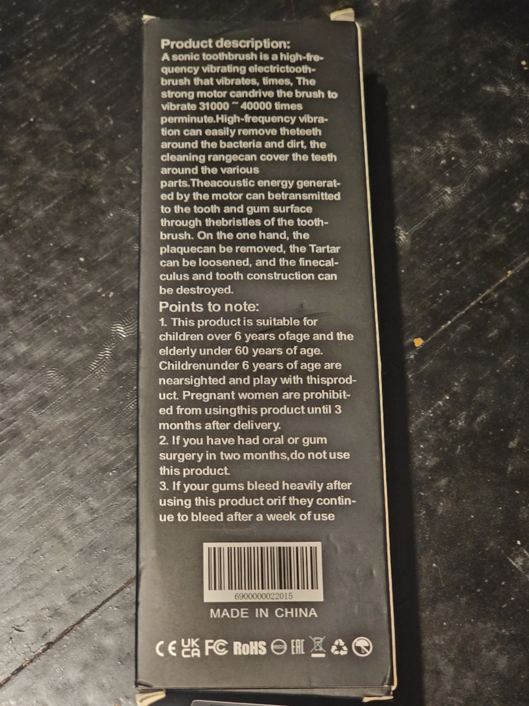 Electric Toothbrush with Dupont Bristles, 6 Modes - photo 2