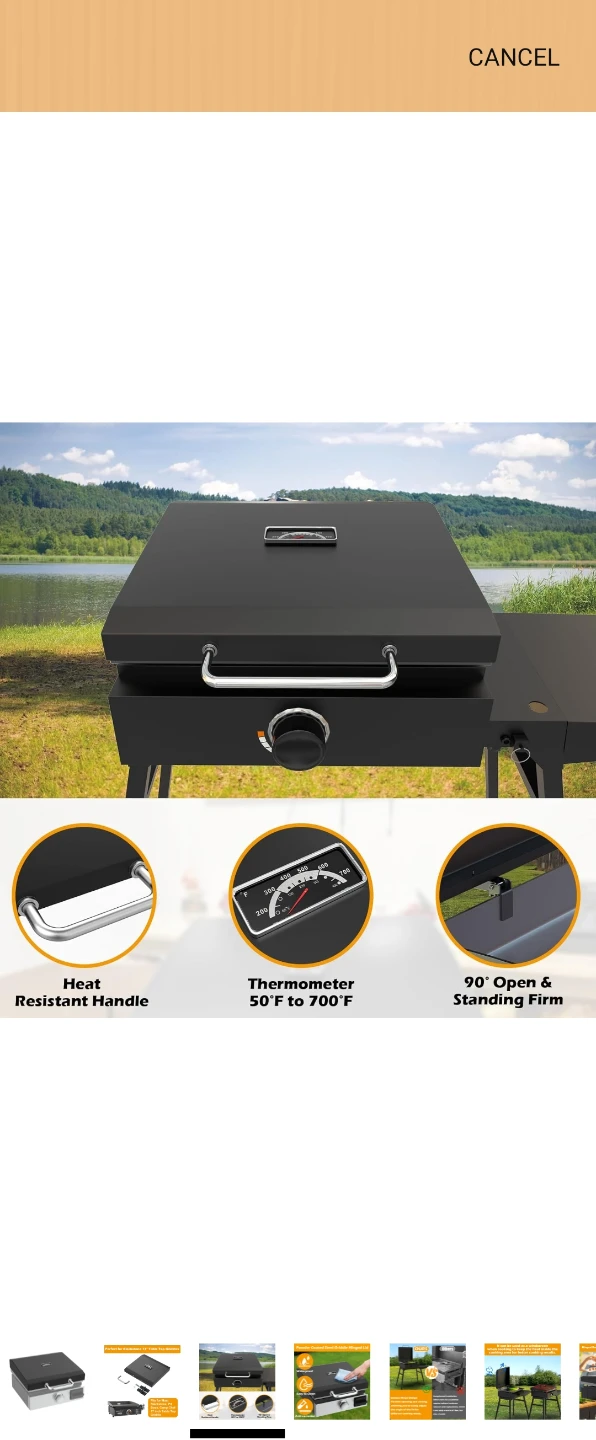 Blackstone 17" Table Top Griddle Cover - photo 3