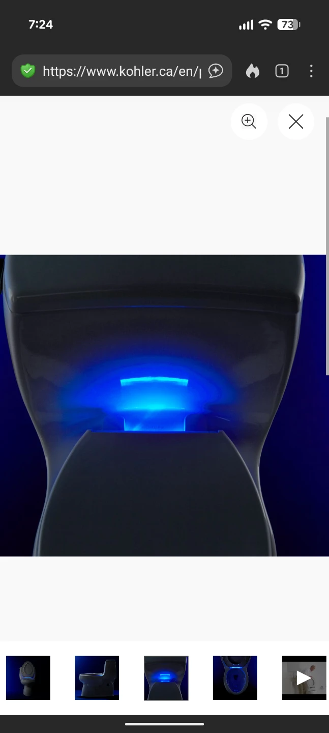 Kohler Reveal Nightlight Q3 Round Toilet Seat