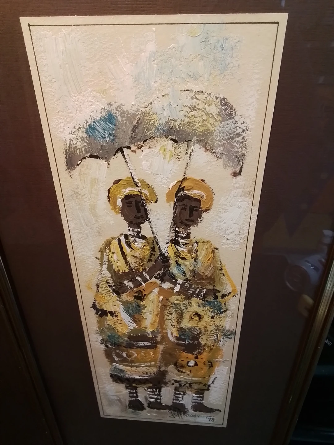 Listed SA Artist Jeff Kassman pair of  impasto Paintings 1978 - photo 2