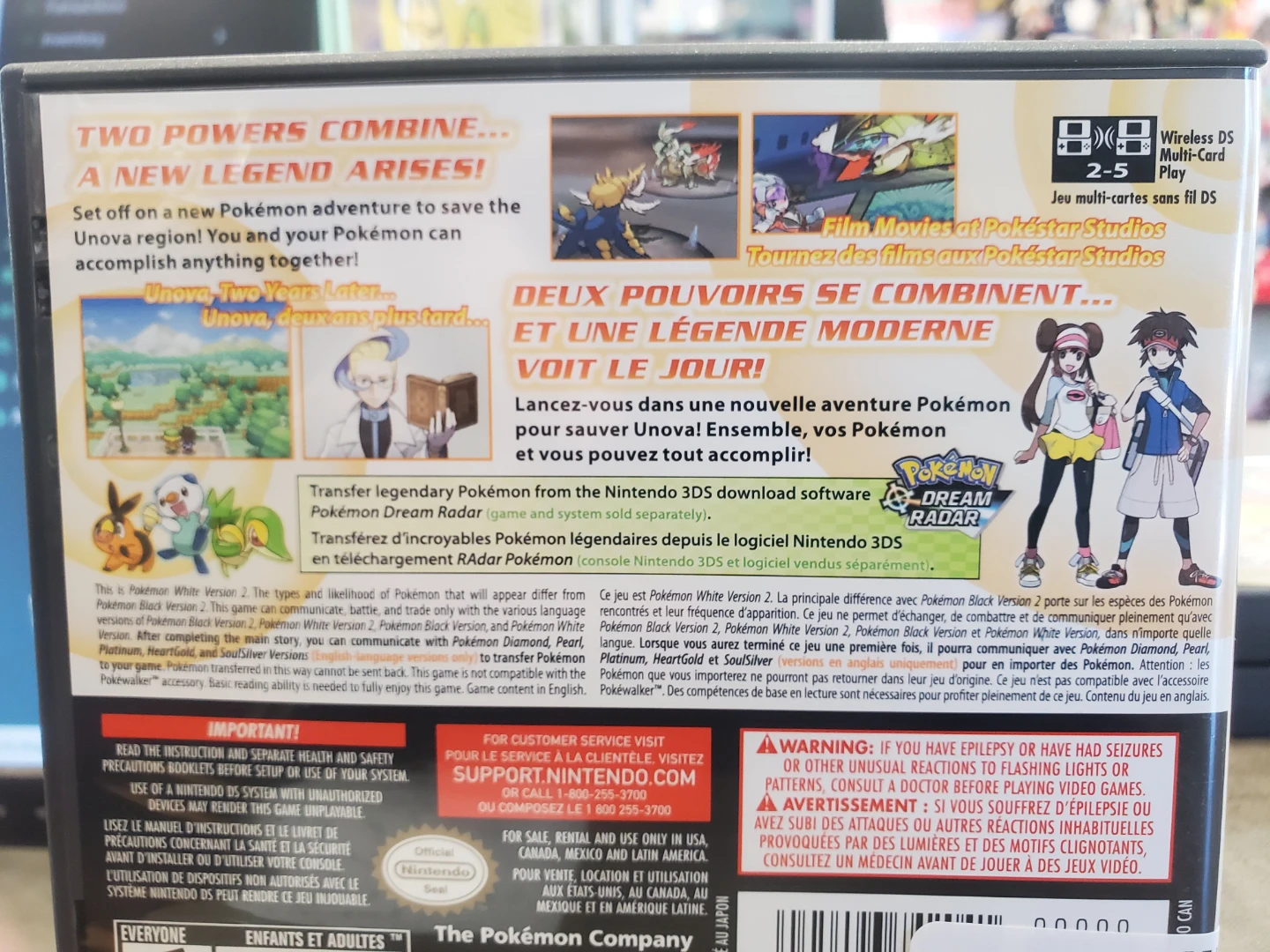 Nintendo DS Pokemon White Version 2 Game - photo 2
