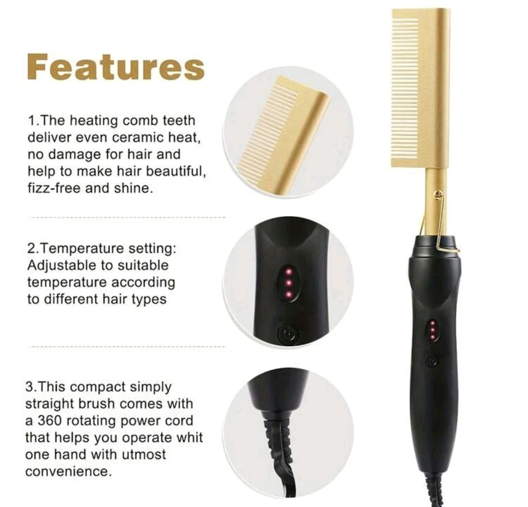Hair Press Comb Straightener - photo 2