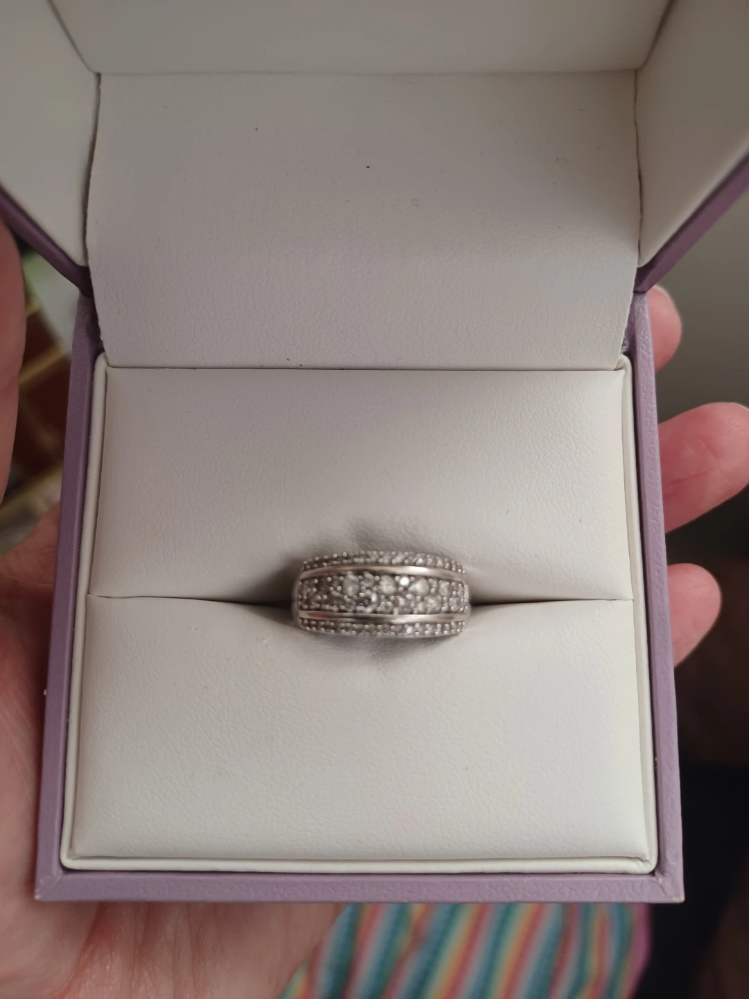 Sparkling Band Ring in Presentation Box