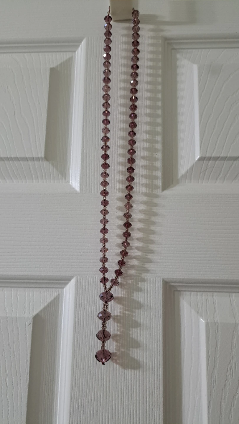 Purple Beaded Necklace