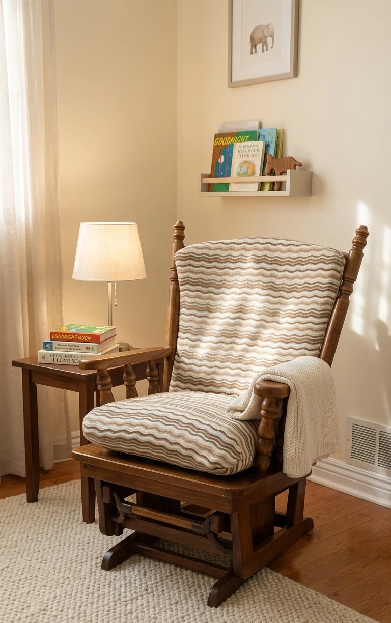 Wooden Glider Rocking Chair