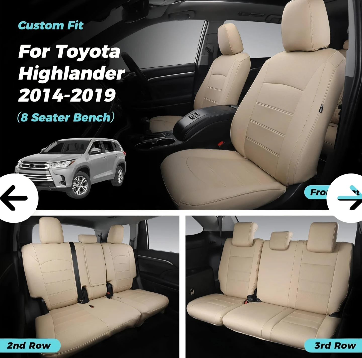 Toyota highlander car seat covers (New in box) - photo 2