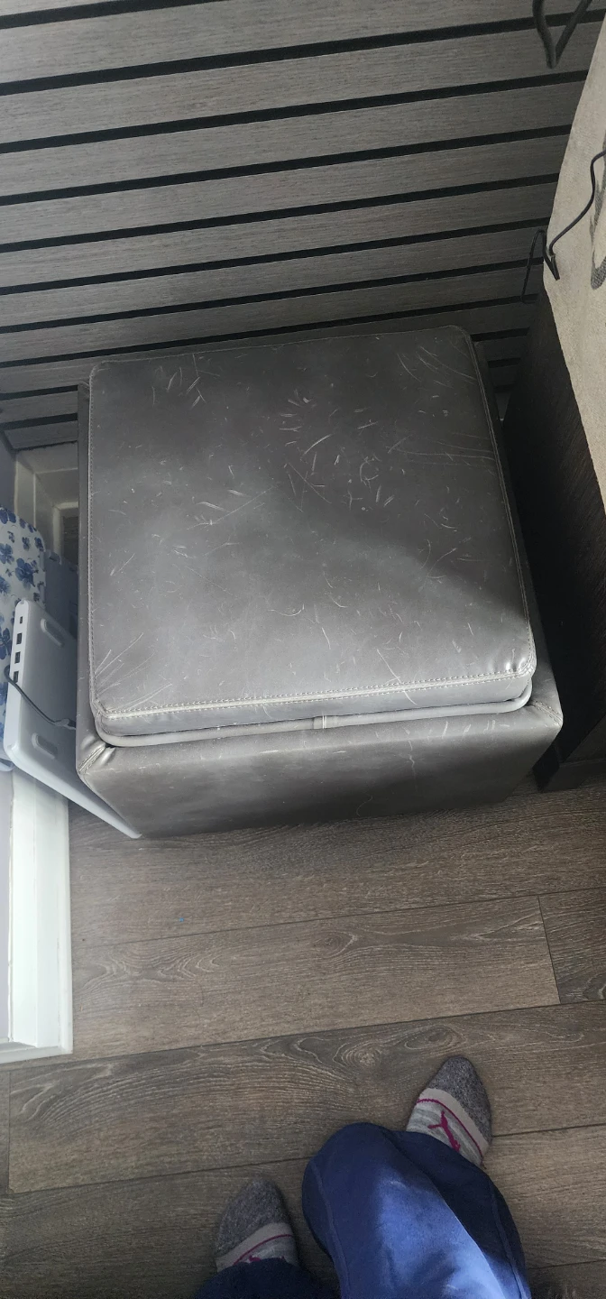 Storage Ottoman with Tray