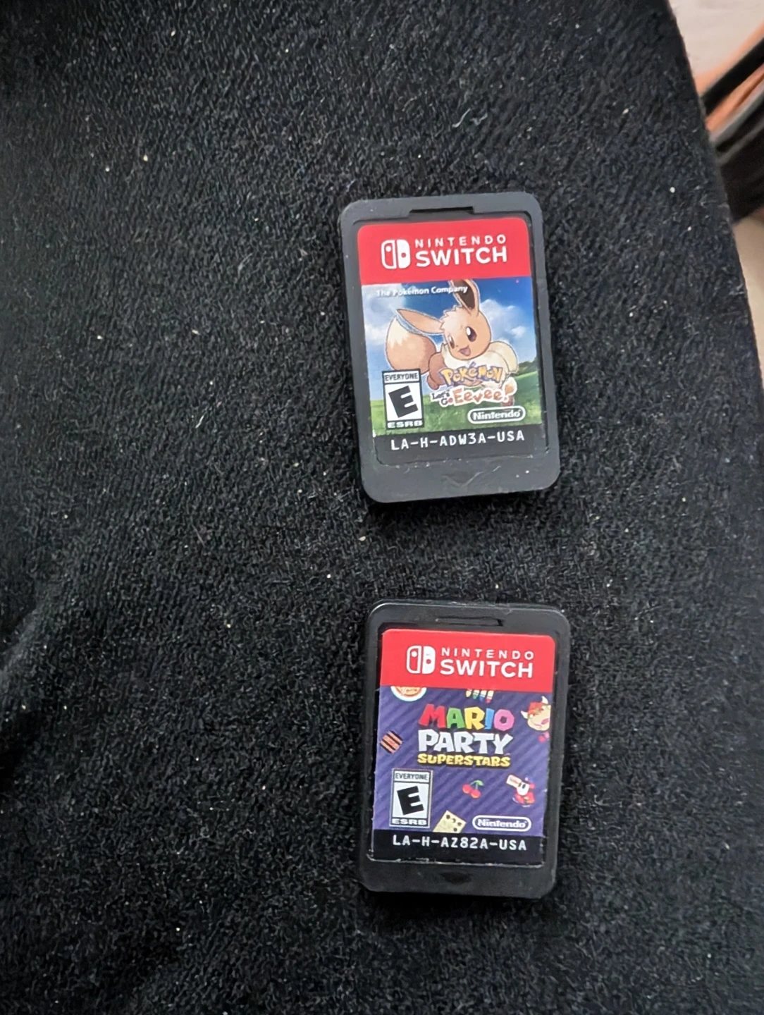 Nintendo switch game carts