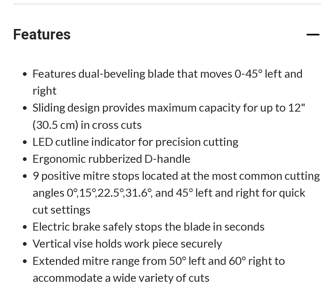 Mastercraft Dual Bevel Sliding Mitre Saw 10" - photo 3