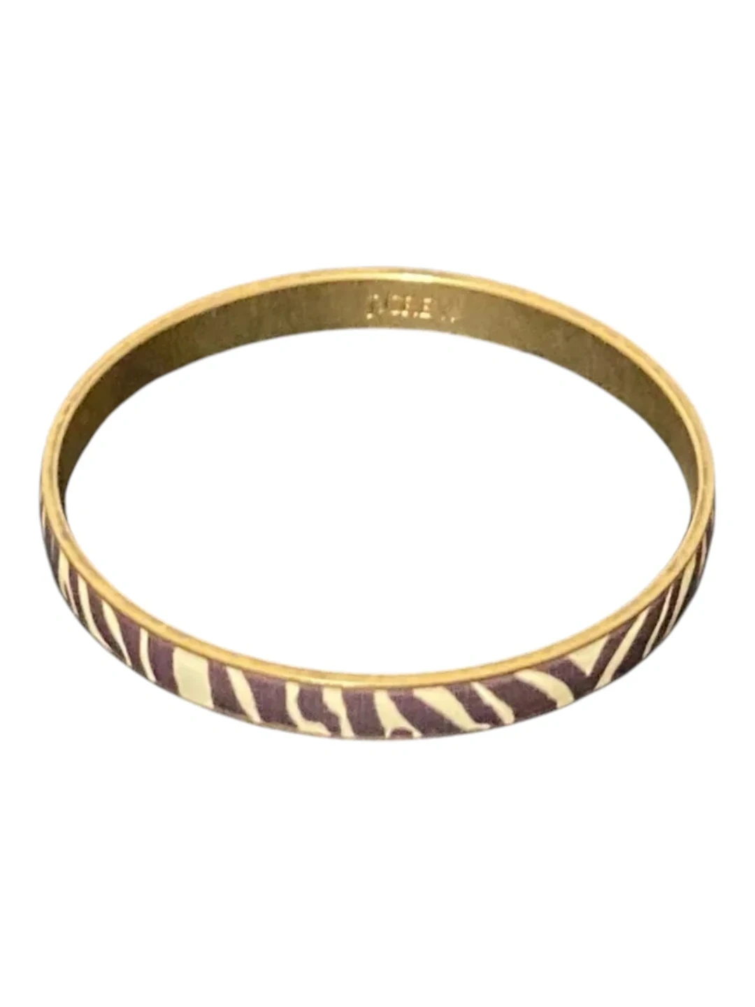 J. Crew Gold Tone Enamel leopard Bangle Bracelet & Bag - photo 5