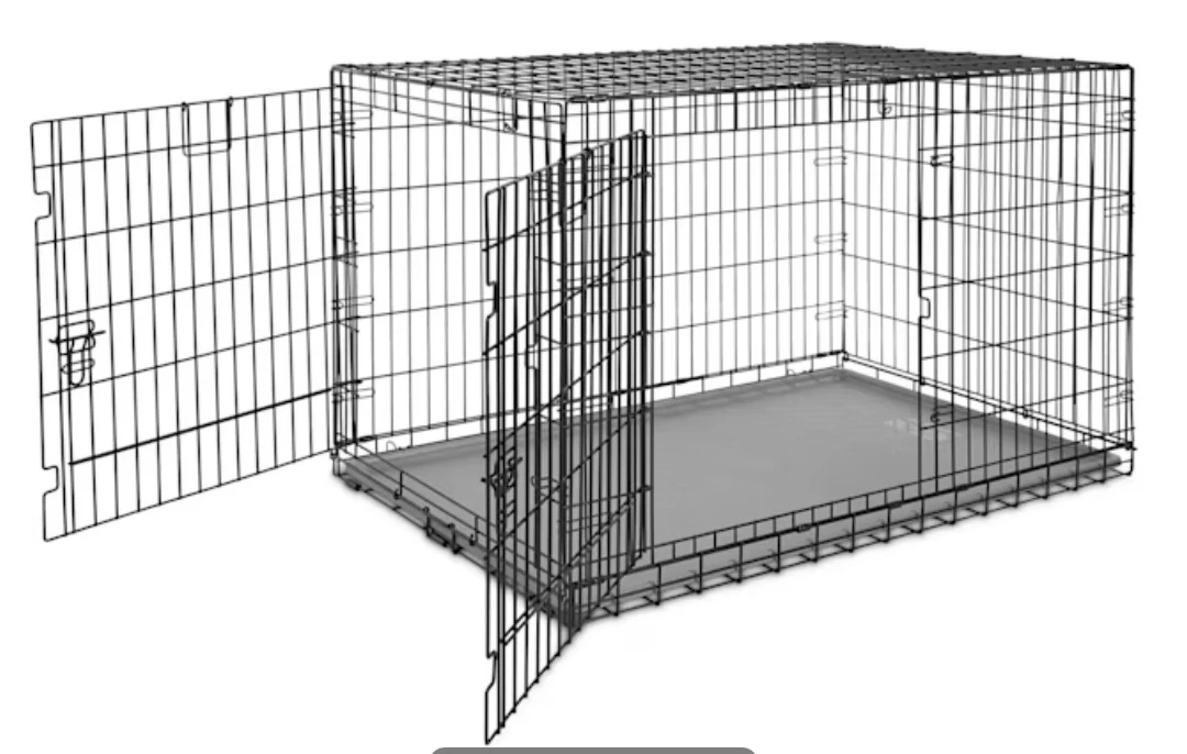 Wire Dog Crate with Tray