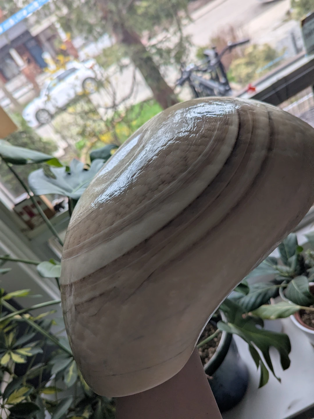 Large Swirl Decorative Bowl Vase - photo 2