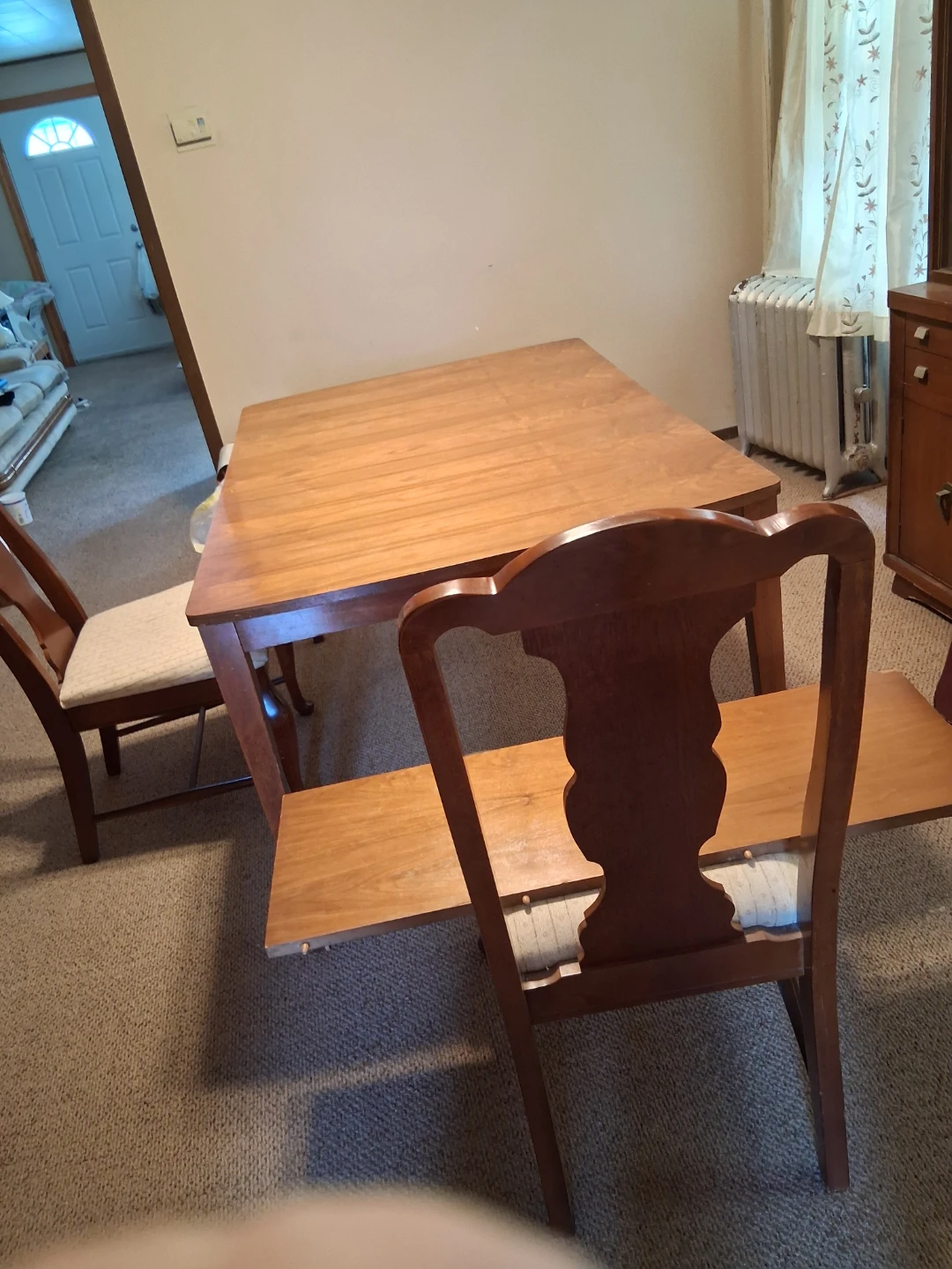 Wooden Dining Table with Chairs