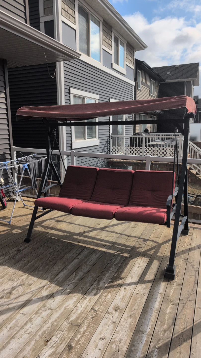 3-Seater Patio Swing with Canopy - photo 3