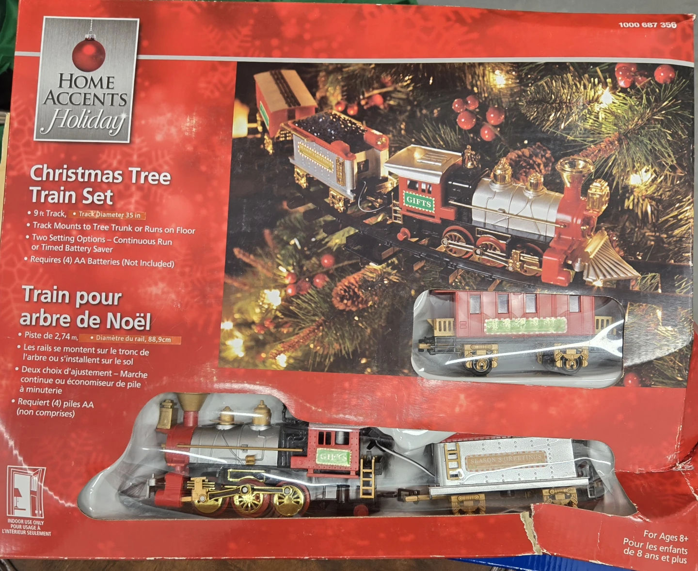 Home Accents Holiday Christmas Tree Train Set