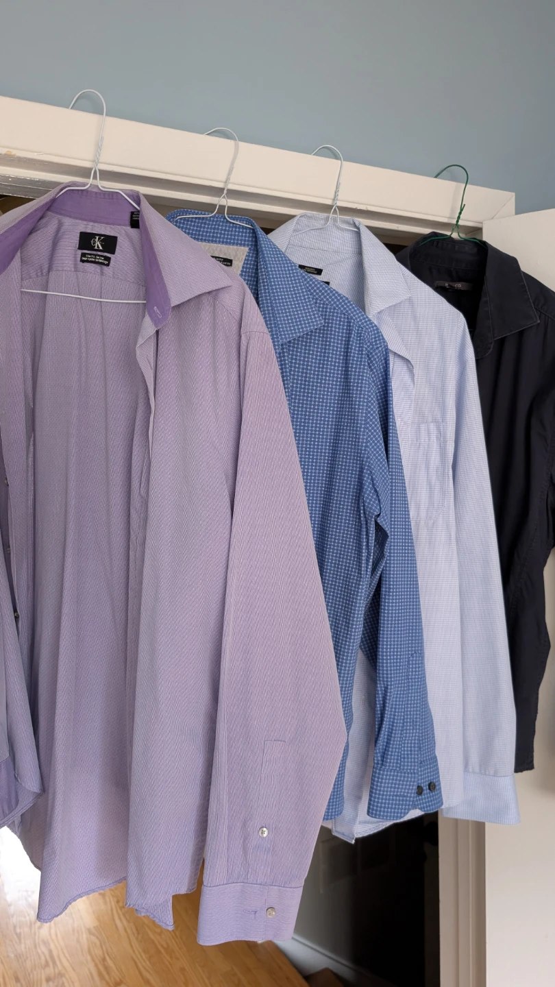 *Bundle* 4 Men's Dress Shirts - Large