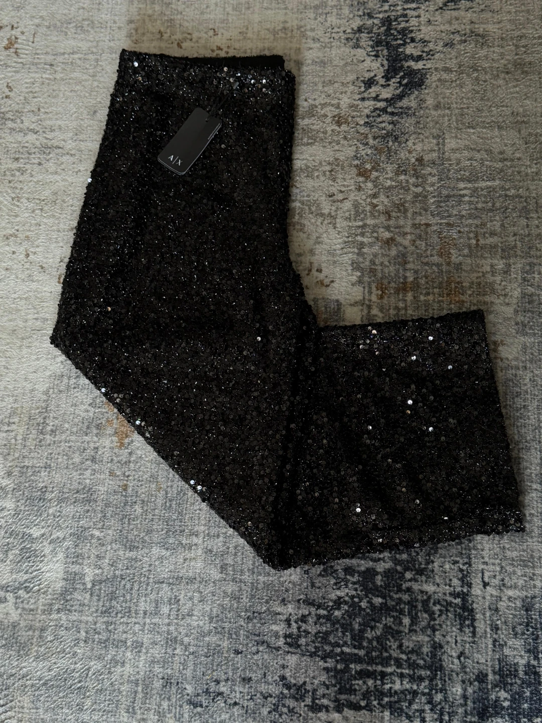 A|X Armani Exchange Black Sequin Pants