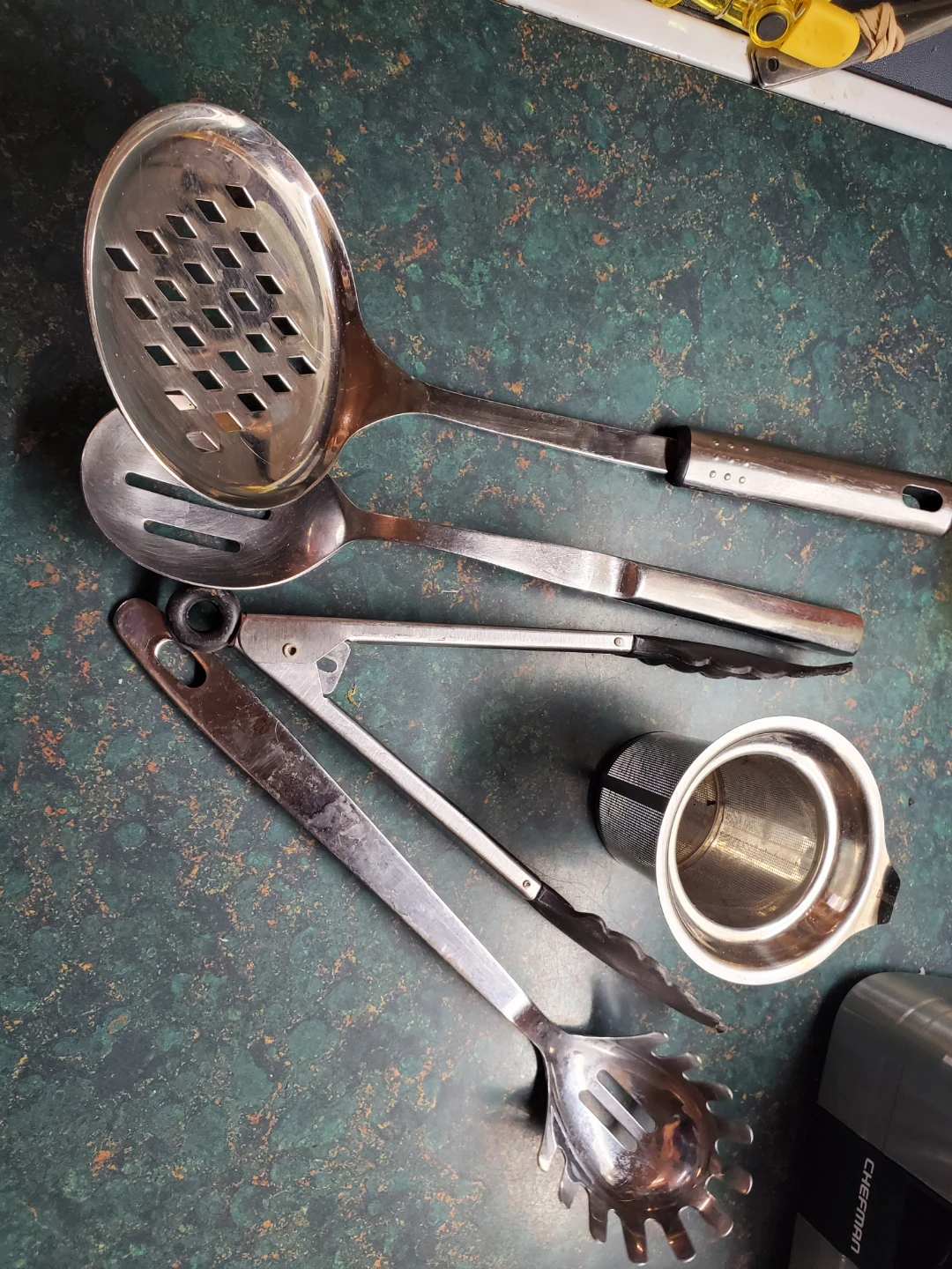 Assorted Kitchen Utensils and Scrubbers