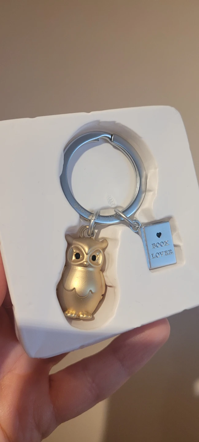 New Owl "Book Lover" Keychain