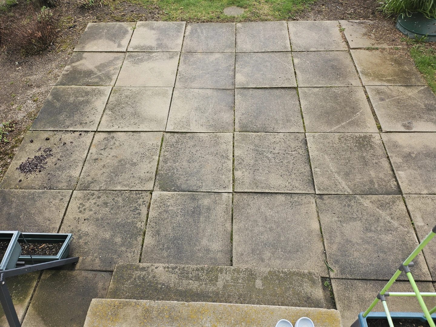 Patio stones 24 in 36 + 48 in two step concrete