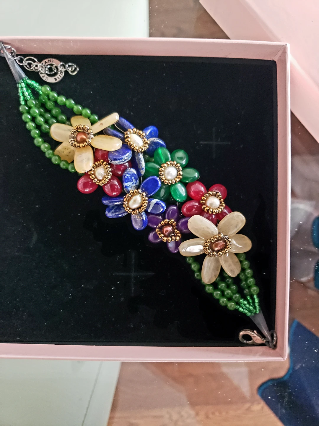 Ottaviani Bijoux Floral Beaded Bracelet