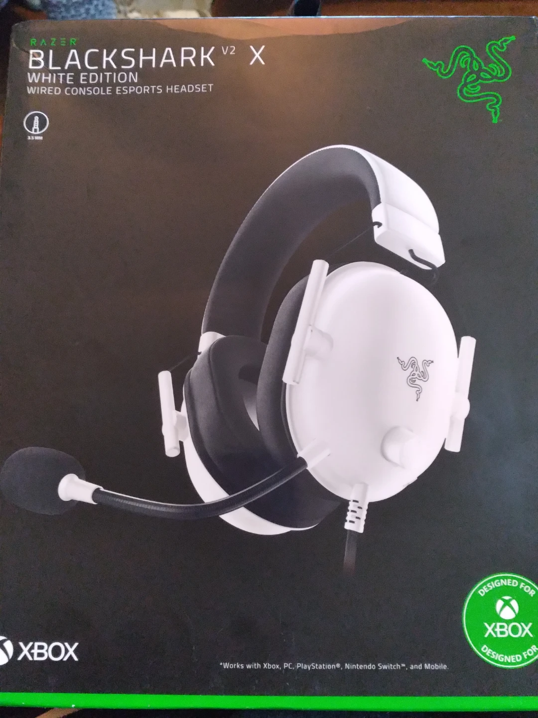 Razer Blackshark V2 X White Edition Wired Gaming Headset