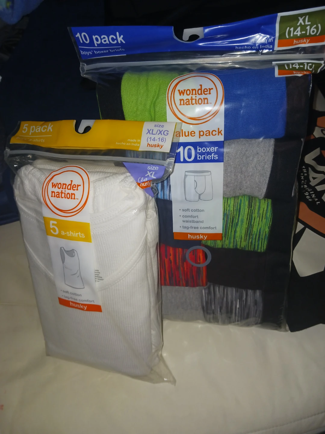 Wonder Nation Boys Boxer Briefs and A-Shirts Bundle (XL/Husky) - photo 2