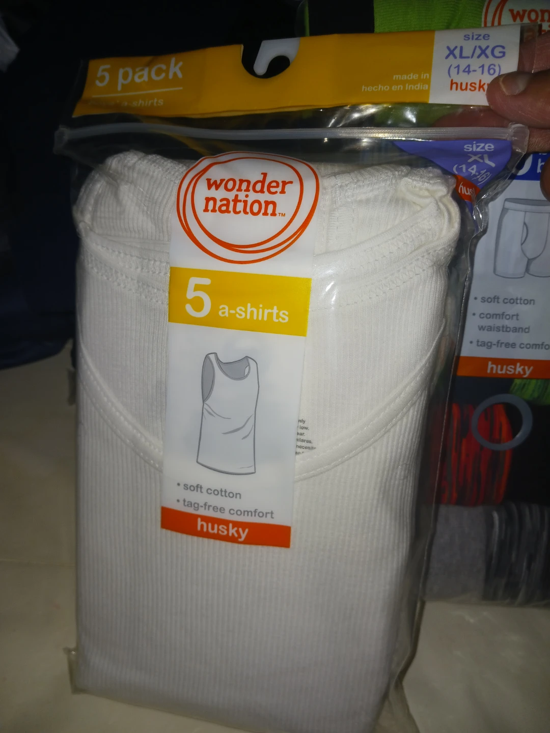 Wonder Nation Boys Boxer Briefs and A-Shirts Bundle (XL/Husky) - photo 3